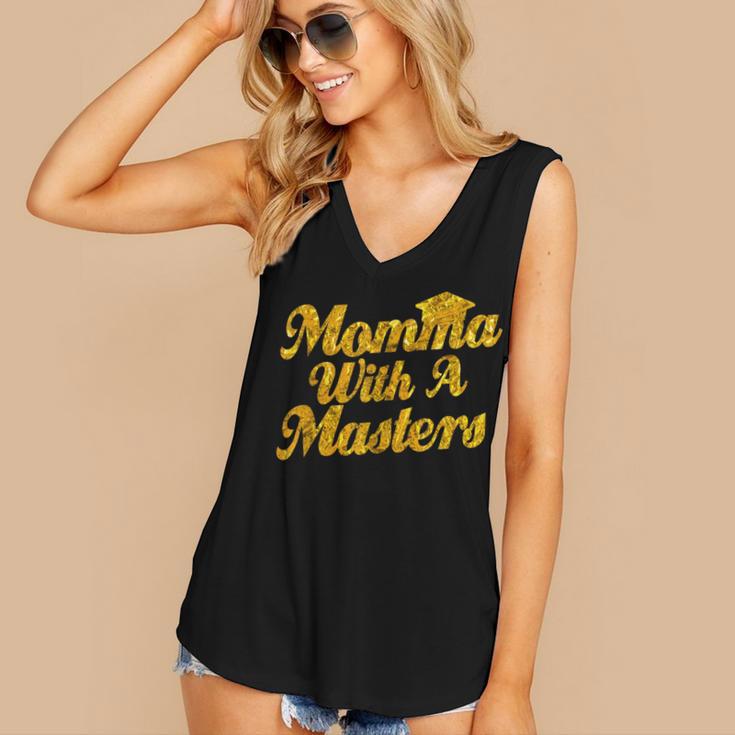 Masters Degree Graduation For Mom Wife Social Work MBA Women's V-Neck Tank Top