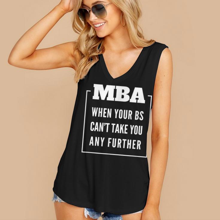 MBA Graduation Women's V-Neck Tank Top