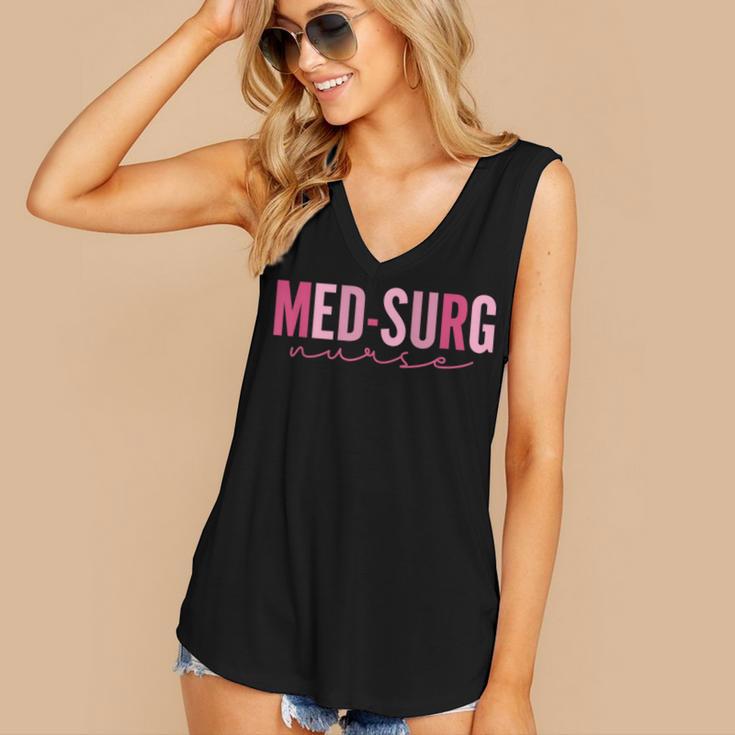 Med Surg Nurse Appreciation Nursing School Graduation Women Women's V-Neck Tank Top