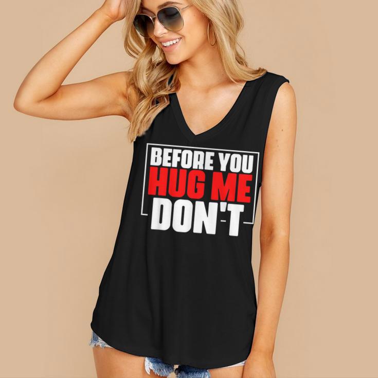 Meme Sarcastic Quotes For Antisocials Introverts Women's V-Neck Tank Top Meme Sarcastic Quotes For Antisocials Introverts Women's V-Neck Tank Top