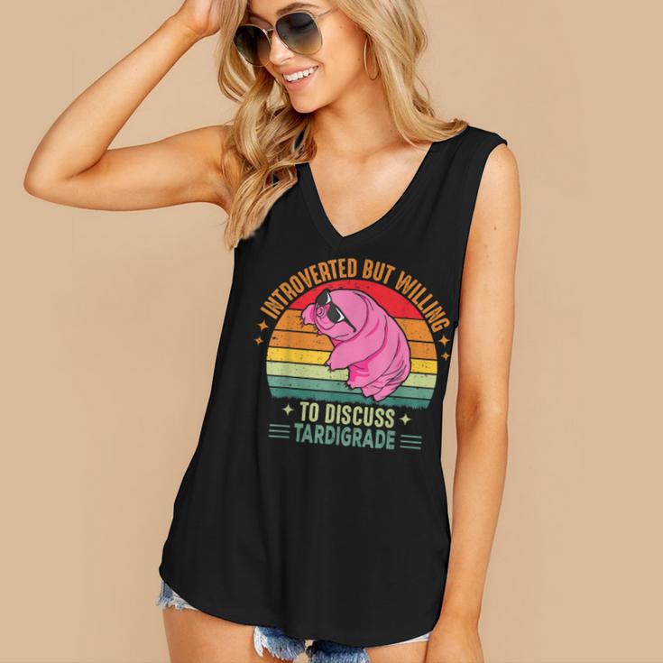 Microbiology Science Nerd STEM Introvert Tardigrades Lover Women's V-Neck Tank Top Microbiology Science Nerd STEM Introvert Tardigrades Lover Women's V-Neck Tank Top