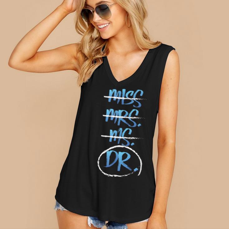 Miss Mrs Ms Dr PhD Graduation Tshirt Present For Women Women's V-Neck Tank Top