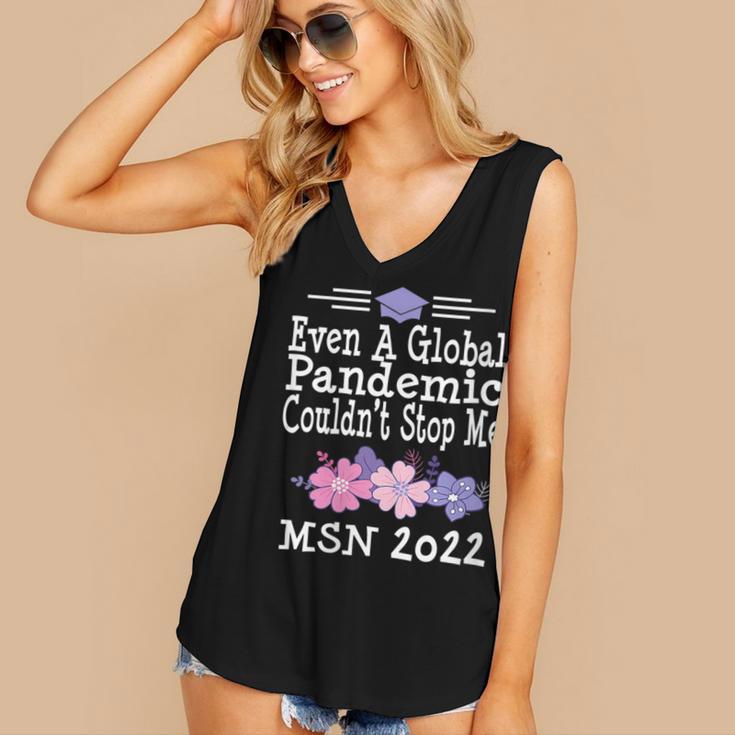 MSN Masters Science In Nursing Nurse Graduation 2022 Women's V-Neck Tank Top