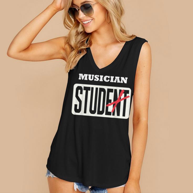 MUSICIAN Student Shirt Graduation MUSICIAN Stud Women's V-Neck Tank Top