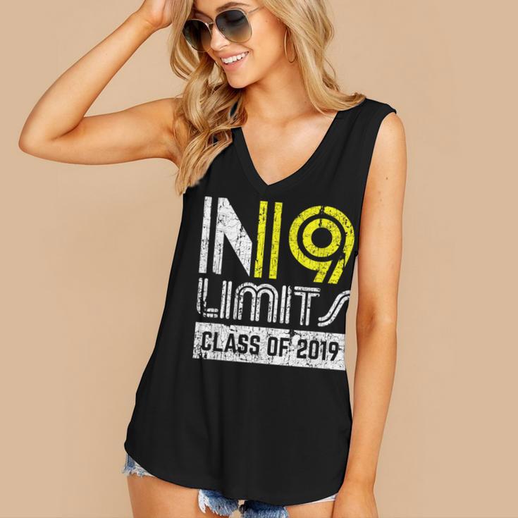 No Limits Class Of 2019 Graduation Vintage Women's V-Neck Tank Top