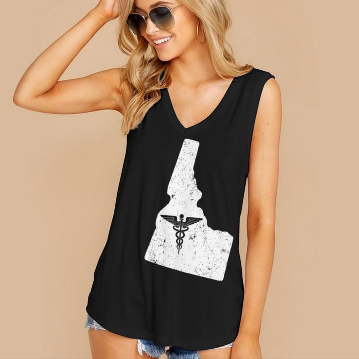 ON NurseShirt Nurse Graduation Idaho Women's V-Neck Tank Top