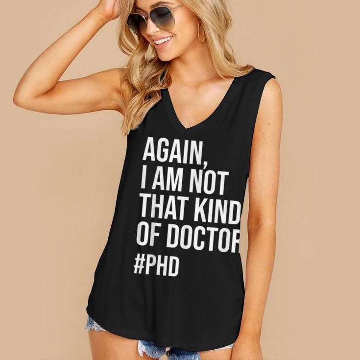 PHD Doctorate Phinished Doctoral Degree PHD Graduation Women's V-Neck Tank Top