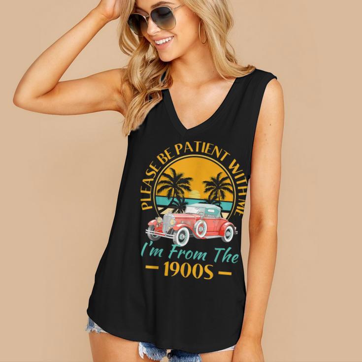 Please Be Patient With Me I'm From The 1900s Classic Car Women's V-Neck Tank Top