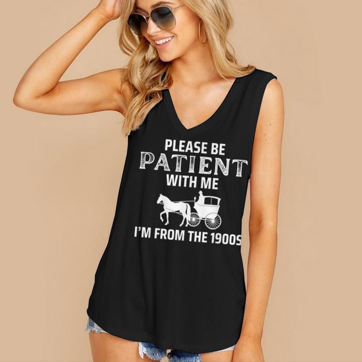 Please Be Patient With Me I'm From The 1900s Gen X Women's V-Neck Tank Top