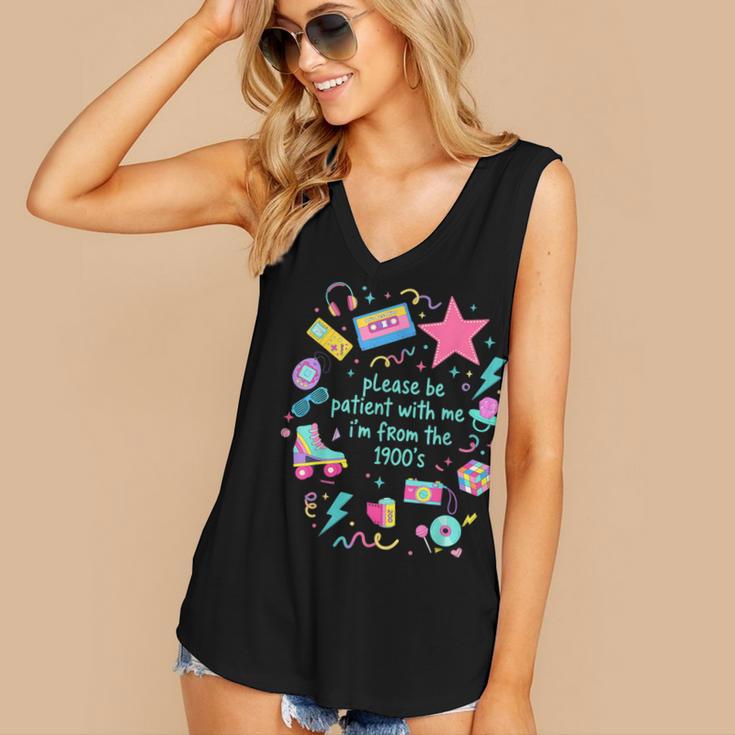 Please Be Patient With Me I'm From The 1900s Humor Saying Women's V-Neck Tank Top Please Be Patient With Me I'm From The 1900s Humor Saying Women's V-Neck Tank Top