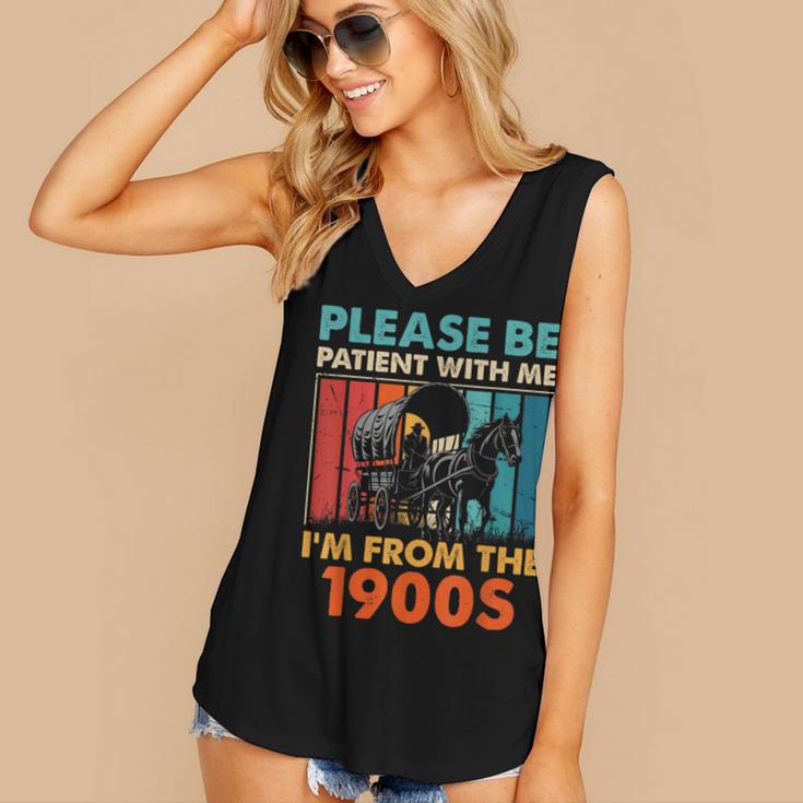 Please Be Patient With Me I'm From The 1900s Vintage Dad Women's V-Neck Tank Top Please Be Patient With Me I'm From The 1900s Vintage Dad Women's V-Neck Tank Top