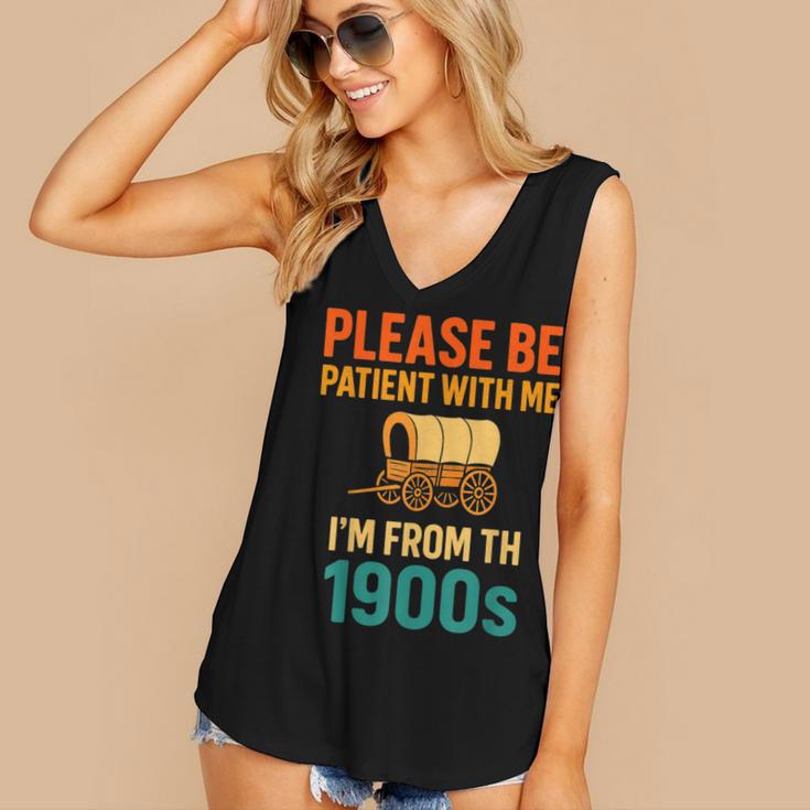 Please Be Patient I'm From The 1900s Vintage Father Day Men Women's V-Neck Tank Top
