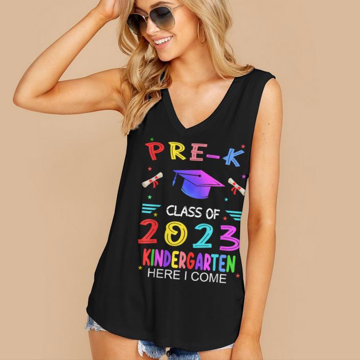 Pre-k Graduation Pre Kindergarten Class Of 2023 Boys Girls Women's V-Neck Tank Top