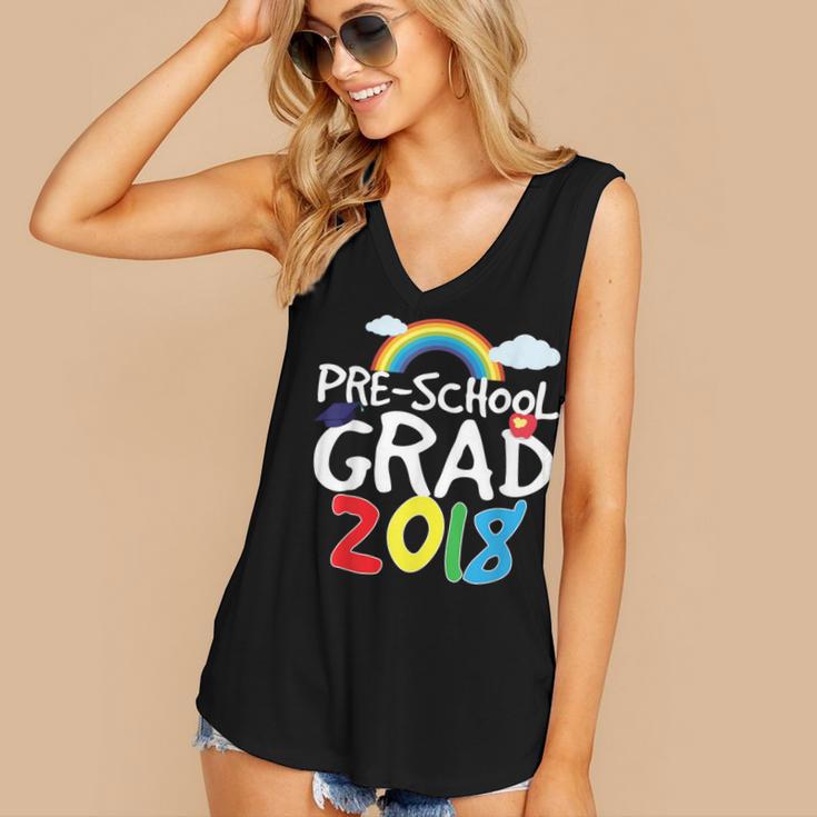 Preschool Graduation 2018 Last Day School Pre K Women's V-Neck Tank Top