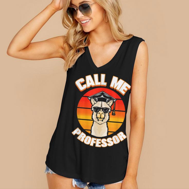 Professor Graduation For PhD Degree Doctor University Women's V-Neck Tank Top