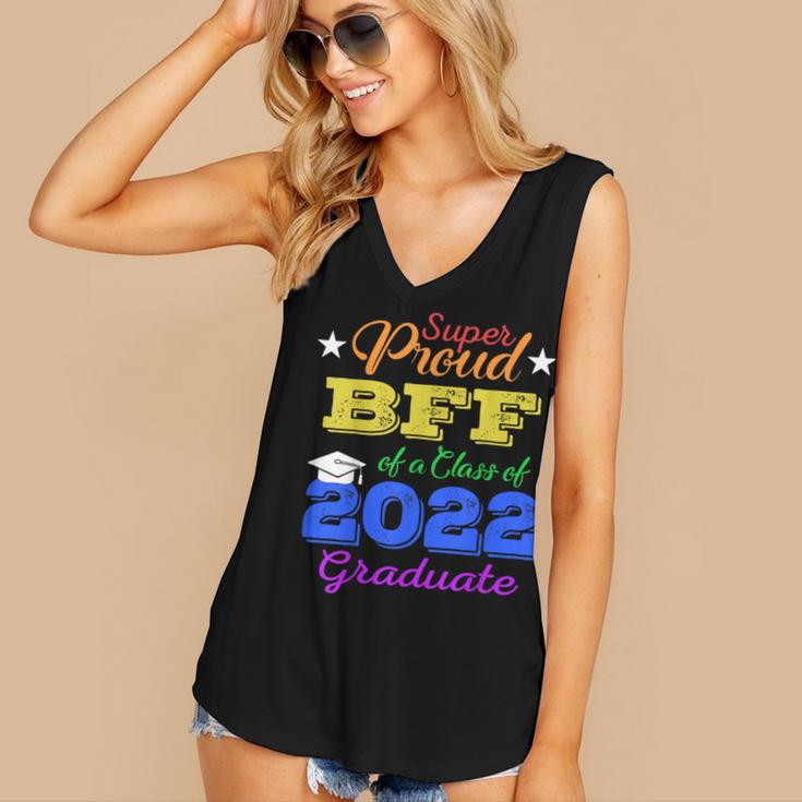 Proud Bff Of 2022 Graduate Class 2022 Graduation Family Women's V-Neck Tank Top