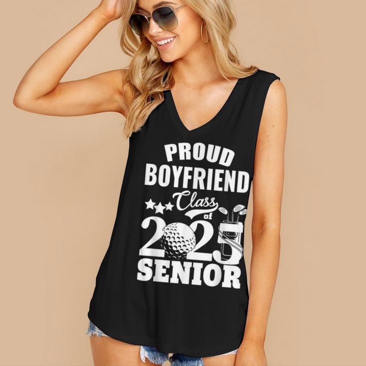Proud Boyfriend Class Of 2025 Graduation Senior 2025 Golf Women's V-Neck Tank Top