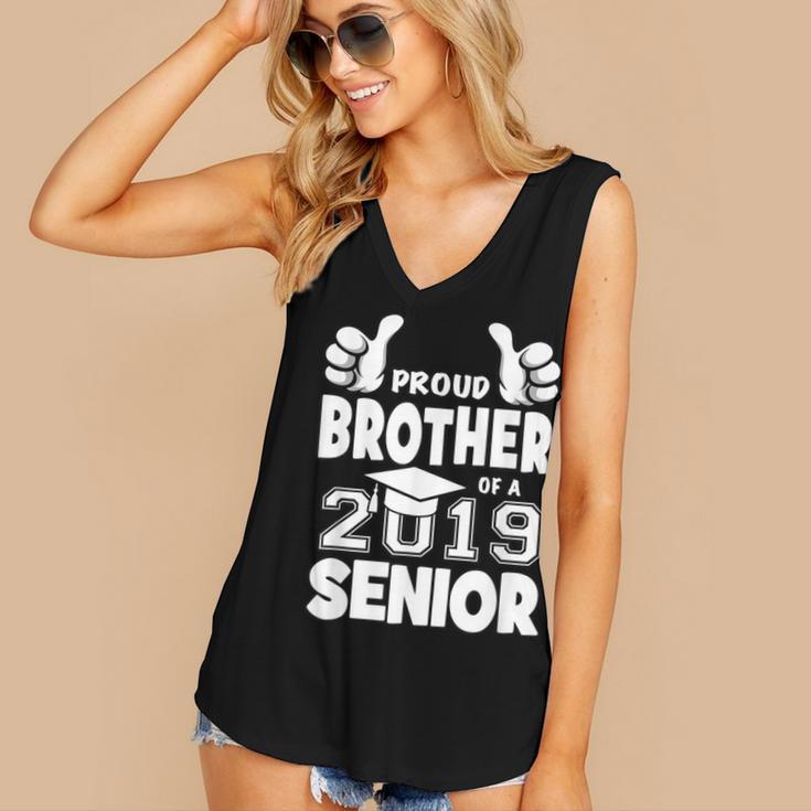 Proud Brother Of A 2019 Senior School Graduation Shirt Women's V-Neck Tank Top