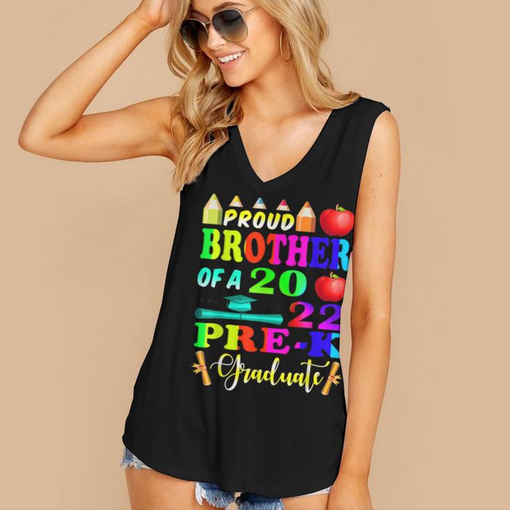 Proud Brother Of 2022 Pre K Graduate Graduation Women's V-Neck Tank Top