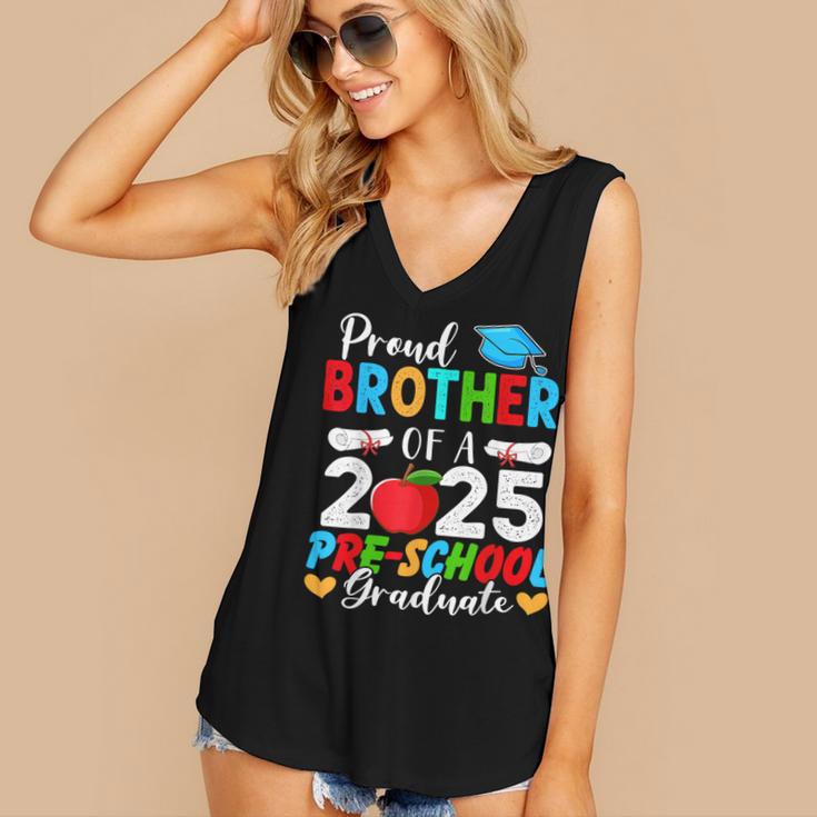 Proud Brother Of a 2025 Preschool Graduate Graduation Women's V-Neck Tank Top