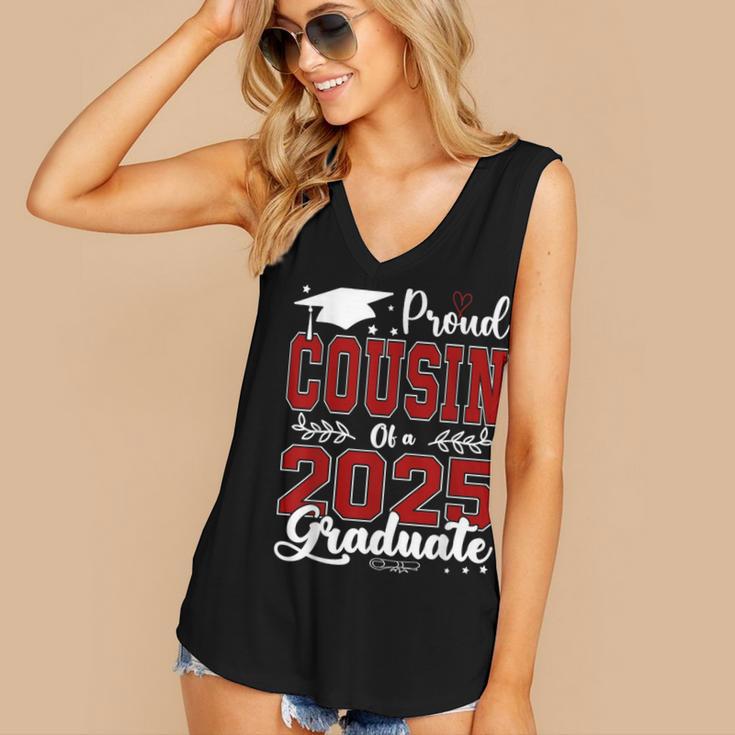 Proud Cousin Of A 2025 Graduate For Graduation Women's V-Neck Tank Top