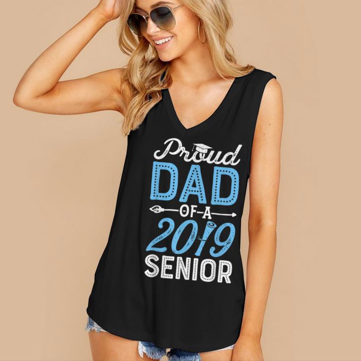 Proud Dad Of A Class 2019 SeniorShirt Graduation Women's V-Neck Tank Top Proud Dad Of A Class 2019 SeniorShirt Graduation Women's V-Neck Tank Top