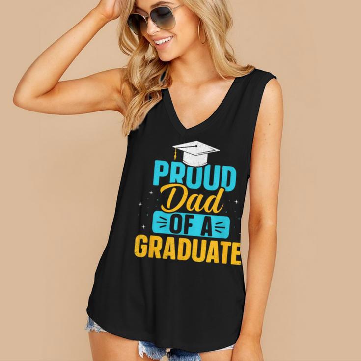 Proud Graduation Dad Father Of Graduates Women's V-Neck Tank Top