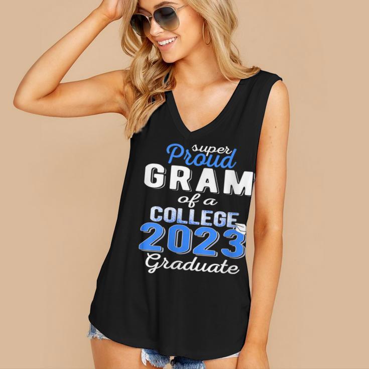 Proud Gram Of 2023 College Graduate Family 23 Graduation Women's V-Neck Tank Top