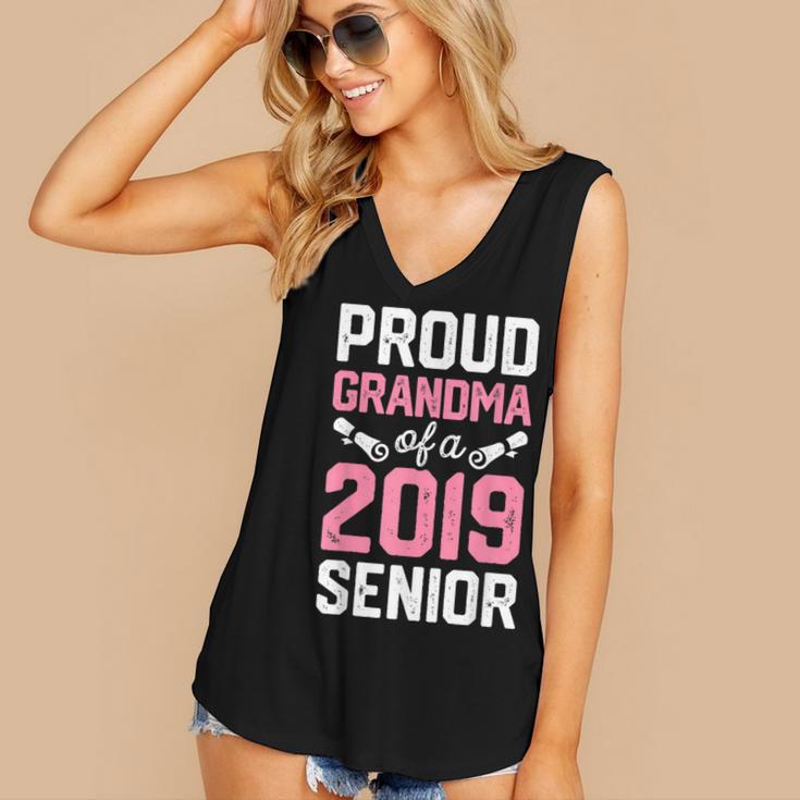 Proud Grandma Of A Class 2019 SeniorShirt Graduation Women's V-Neck Tank Top