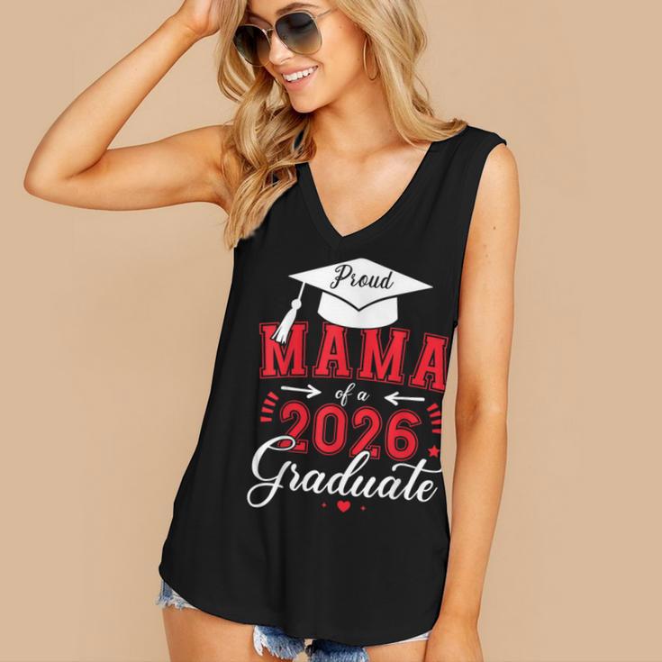 Proud Mama Of a Class Of 2026 Graduate For Graduation Women's V-Neck Tank Top