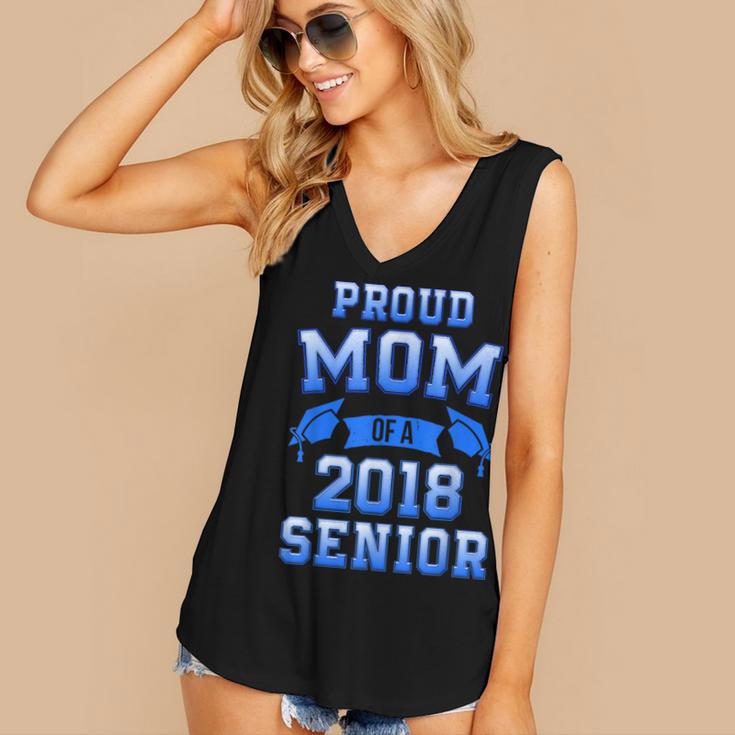 Proud Mom Of 2018 Senior GraduationShirt Women's V-Neck Tank Top