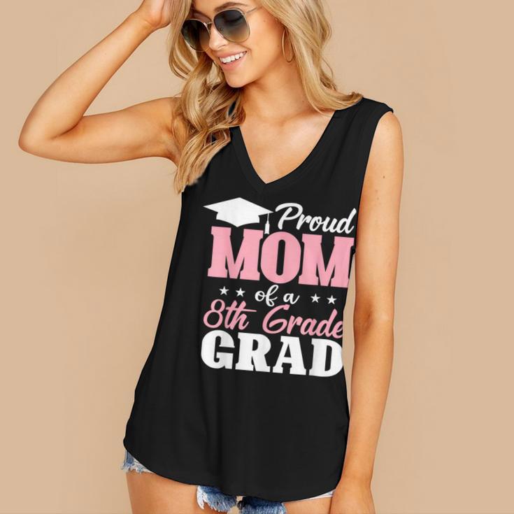 Proud Mom Of An Awesome 8th Grade Graduate 2026 Graduation Women's V-Neck Tank Top