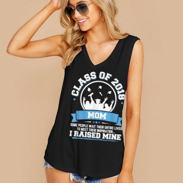 Proud Mom Of A Class Of 2018 Graduate TShirt Graduation Women's V-Neck Tank Top