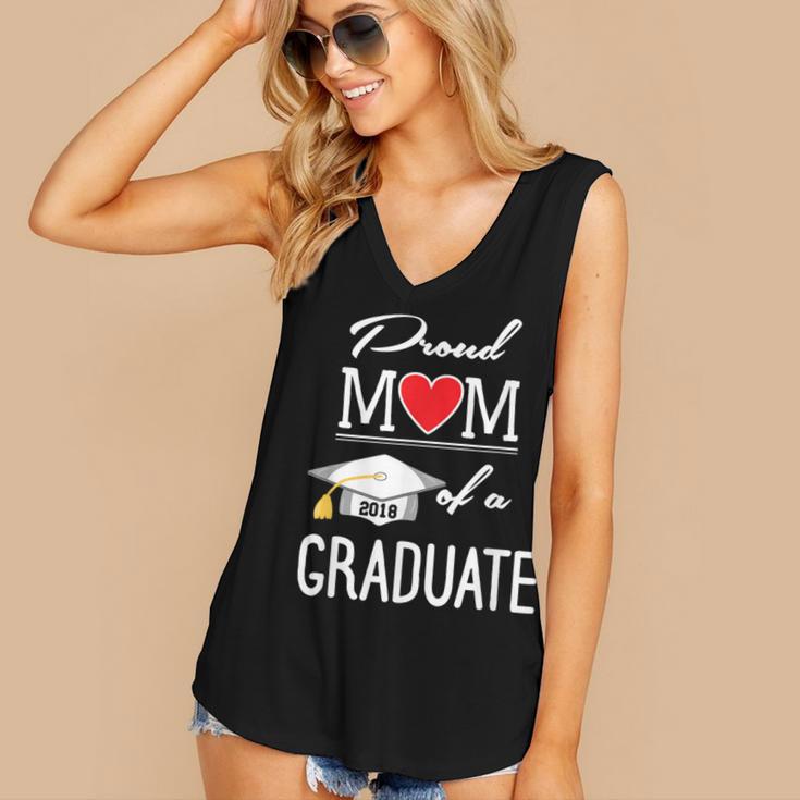 Proud Mom Of A High School Graduation Senior Mom Shirt Women's V-Neck Tank Top