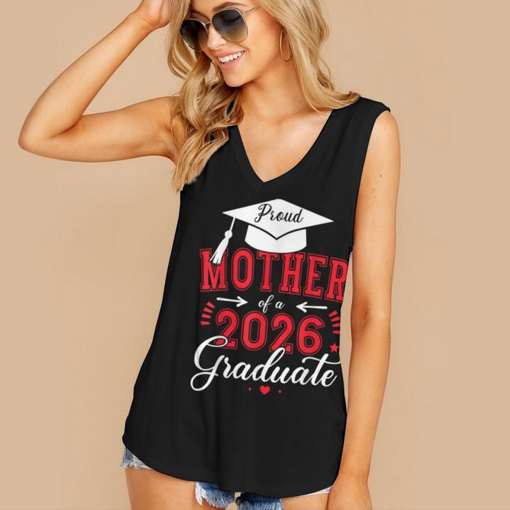 Proud Mother Of a Class Of 2026 Graduate For Graduation Women's V-Neck Tank Top