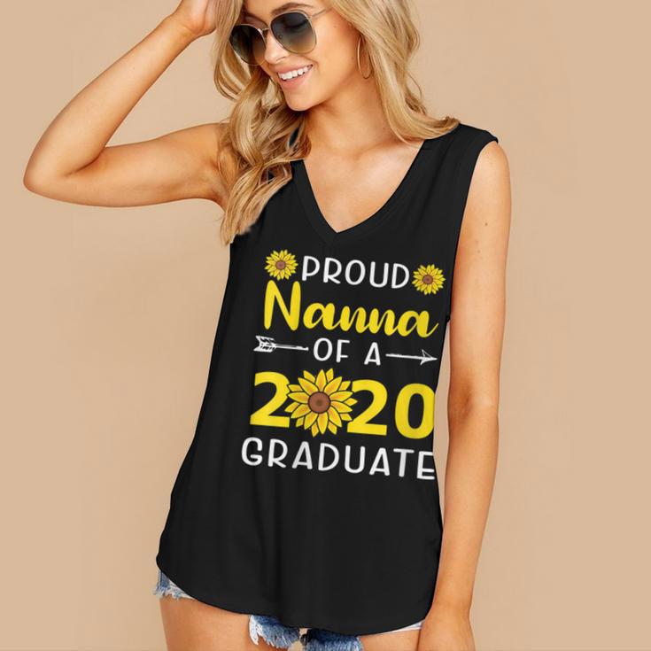Proud Nanna Of 2020 Graduate Class Of 2020 Graduation Women's V-Neck Tank Top