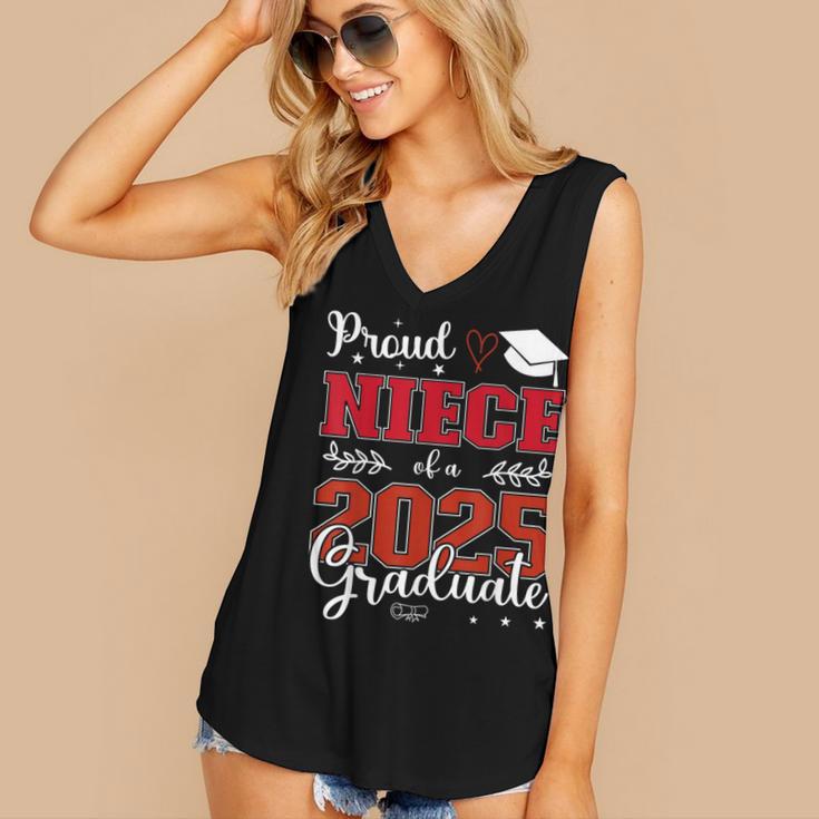 Proud Niece Of a Class Of 2025 Graduate For Graduation Women's V-Neck Tank Top