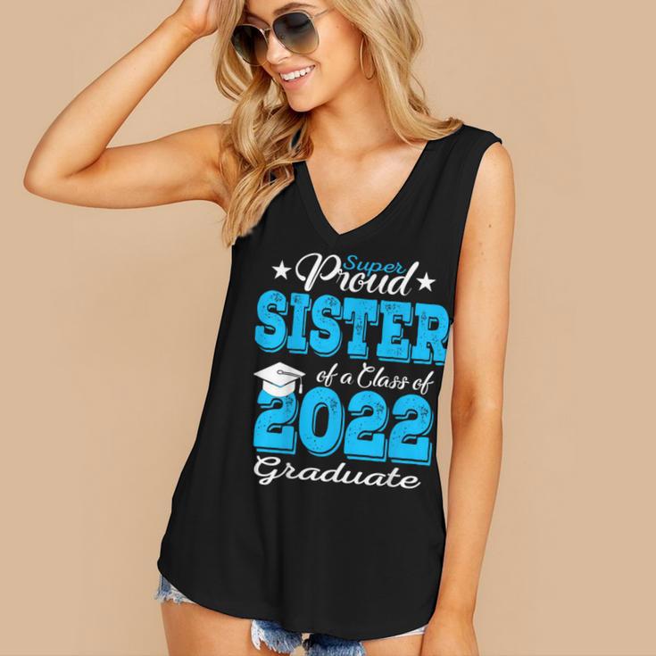 Proud Sister Of a 2022 Graduate Class Of 2022 Graduation 22 Women's V-Neck Tank Top