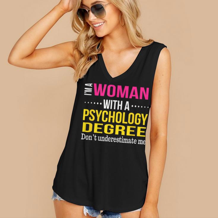 Psychology Degree Major Graduation 2024 Psychologist PsyD Women's V-Neck Tank Top