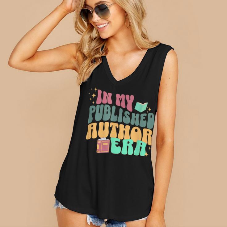 In My Published Author Era Cute Book Lover Writer Retro Tee Women's V-Neck Tank Top