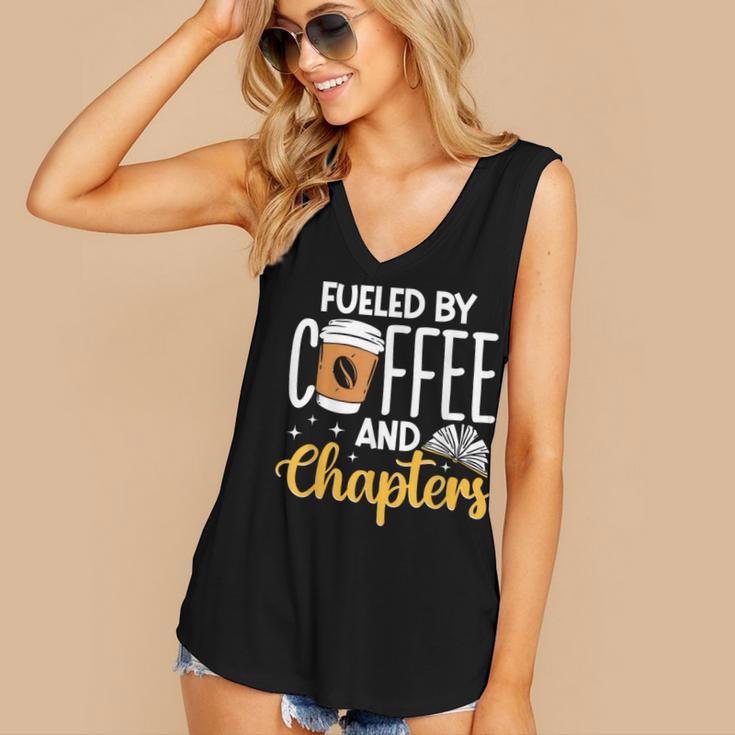 Reading Books Bookcase Book Club Bibliophile Women's V-Neck Tank Top
