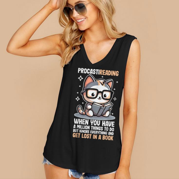 Reading Shirts For Women Bookworm Shirt Book Lover Women's V-Neck Tank Top