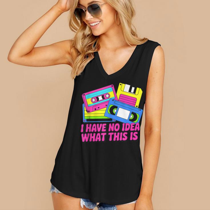 Retro Cassette Vintage 80s Nostalgia Women's V-Neck Tank Top