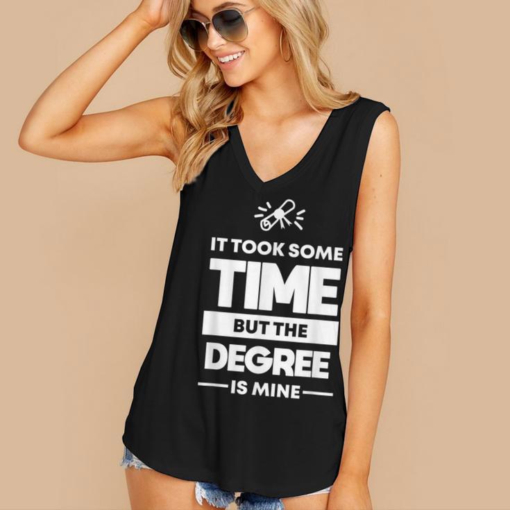Returning Adult College Graduation T-Shirt Women's V-Neck Tank Top