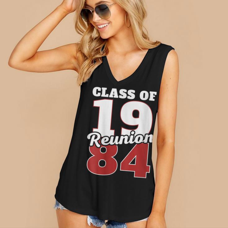 Reunion 1984 Class Of 1984 Reunion 84 Graduation 1984 Women's V-Neck Tank Top
