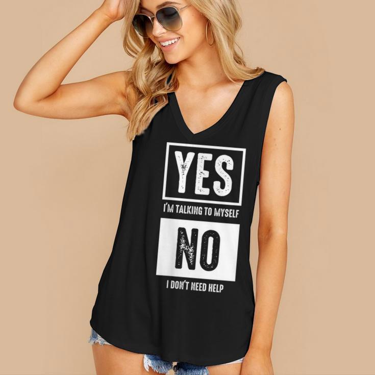 Sarcastic Independent Shopper Introvert Shopping Humor Women's V-Neck Tank Top Sarcastic Independent Shopper Introvert Shopping Humor Women's V-Neck Tank Top