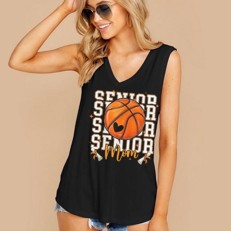 Senior Basketball Mom 2026 Basketball Graduation Women's V-Neck Tank Top