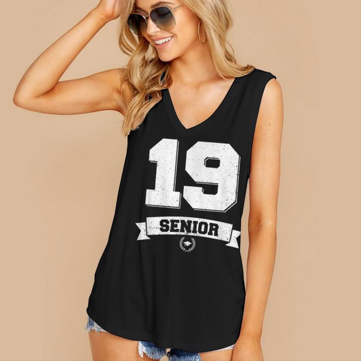 Senior Class Of 2019 Graduation School College Women's V-Neck Tank Top