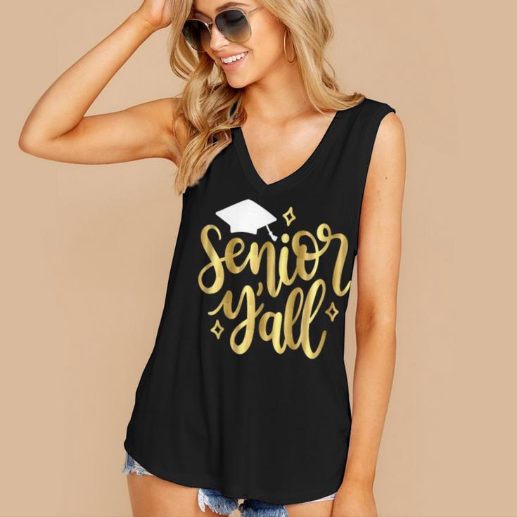 Seniors Y'All 2019 Graduation Tshirt High School College Women's V-Neck Tank Top