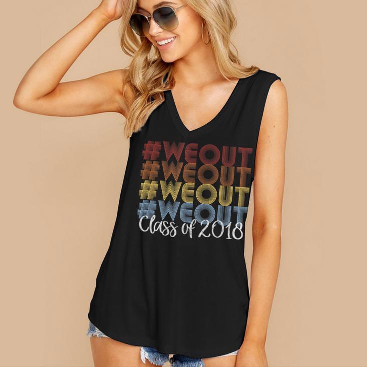 We Out Shirt Graduation For Her Him Class Of 2018 Women's V-Neck Tank Top